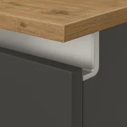 Set d’embouts en alliage pour profilés OLYMP - L / Aluminium