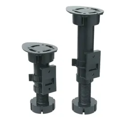 Fixation de pied pour socle en bois / Noir