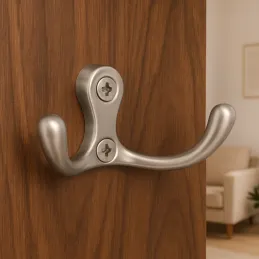 Patère MIKEL S / Nickel satiné