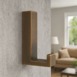 Patère OMEGA S / Laiton brossé