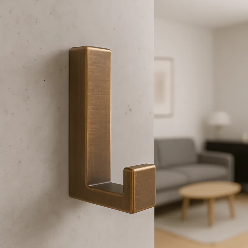 Patère OMEGA S / Laiton brossé