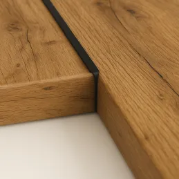 Profilé de jonction d’angle pour plan de travail de 38 mm / Noir