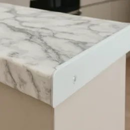 Profil de finition pour plan de travail 38 mm / Blanc