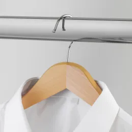Tringle de penderie ovale / Chrome brillant