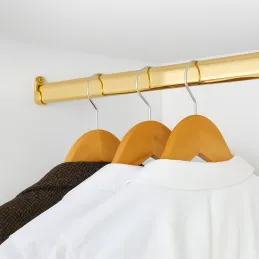 Tringle de penderie ovale / Dorée