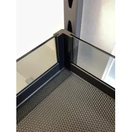 Panier coulissant GENESIS avec côtés en verre et amortisseur / Anthracite
