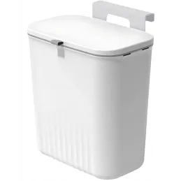 Poubelle ASTRO à fixer sur la porte, 9 l / blanche