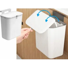 Poubelle ASTRO à fixer sur la porte, 9 l / blanche
