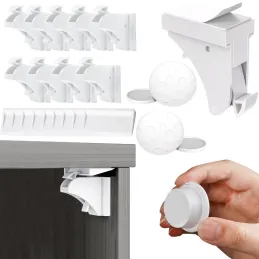 Serrure de sécurité magnétique – 10 pièces MAGNETICO / Blanc