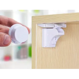 Serrure de sécurité magnétique – 10 pièces MAGNETICO / Blanc