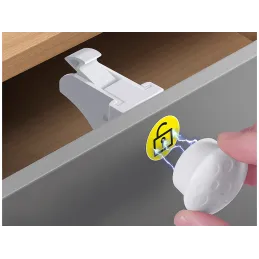 Serrure de sécurité magnétique – 10 pièces MAGNETICO / Blanc