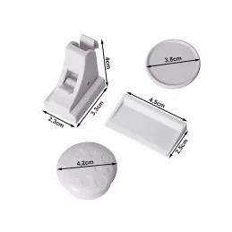 Serrure de sécurité magnétique – 10 pièces MAGNETICO / Blanc