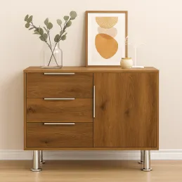 Pied de meuble SANTIAGO / Chrome brillant