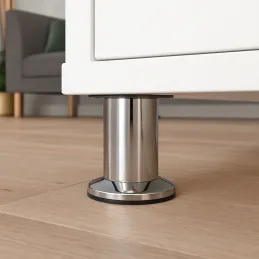 Pied de meuble SANTIAGO / Chrome brillant