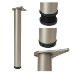 Pied de table CLASSIC 60 mm / nickel satiné