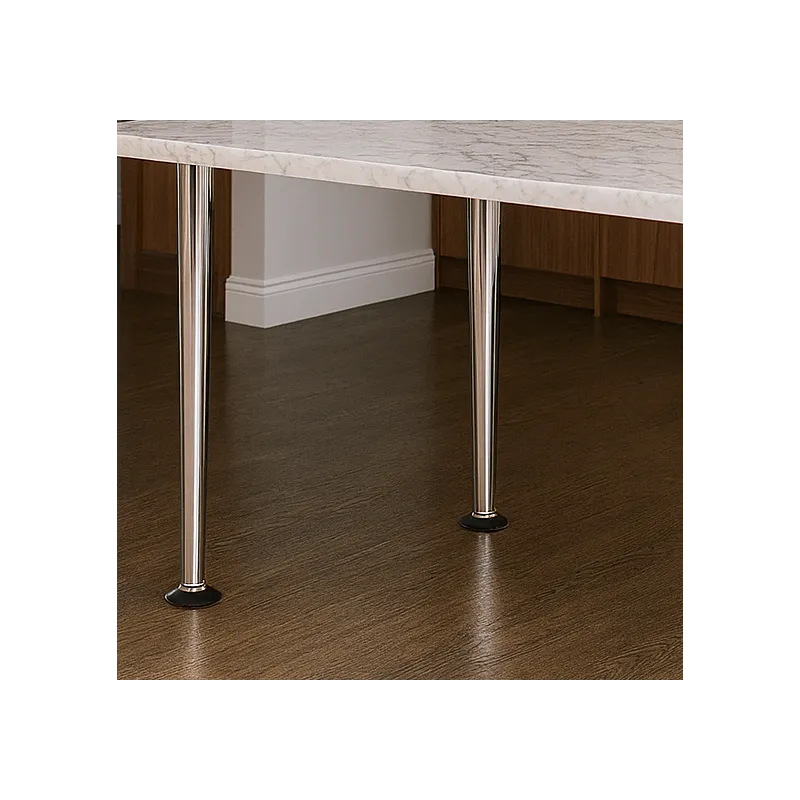 Pied de table STABILO chromé brillant / conique