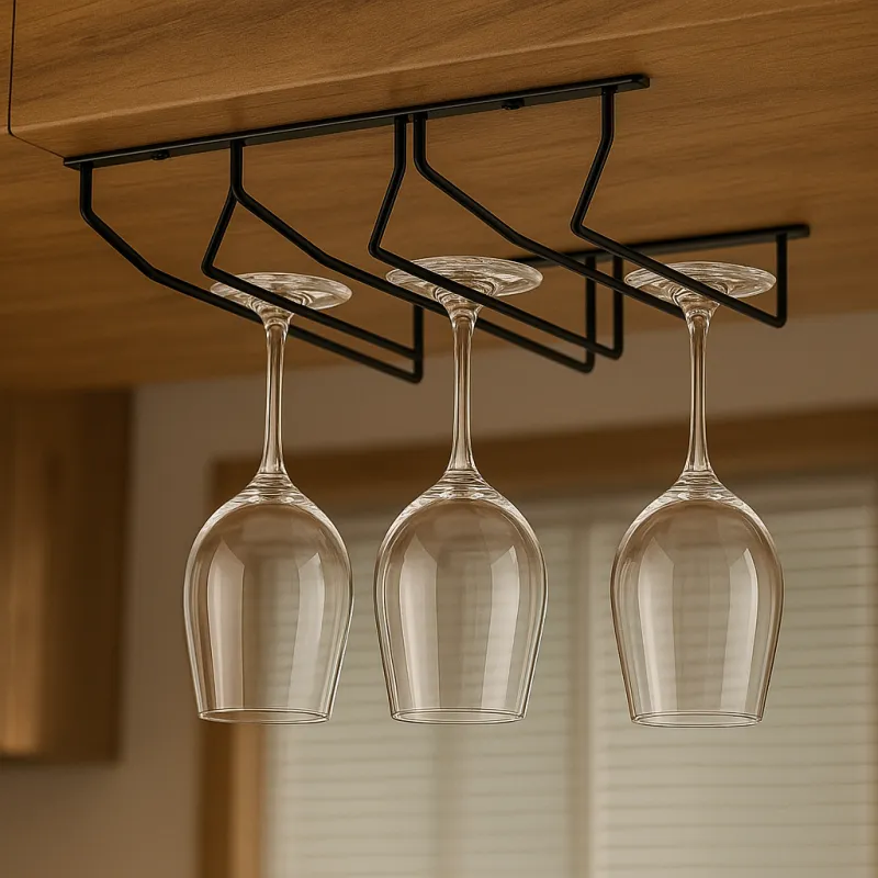 Porte-verres à trois rangées / Noir mat