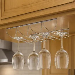 Porte-verres à quatre rangées / Chrome brillant