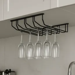 Porte-verres à quatre rangées / Noir mat