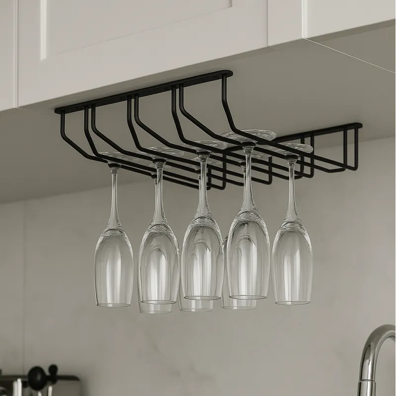 Porte-verres à quatre rangées / Noir mat