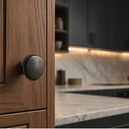 Bouton de meuble GRADO / Argent vieilli
