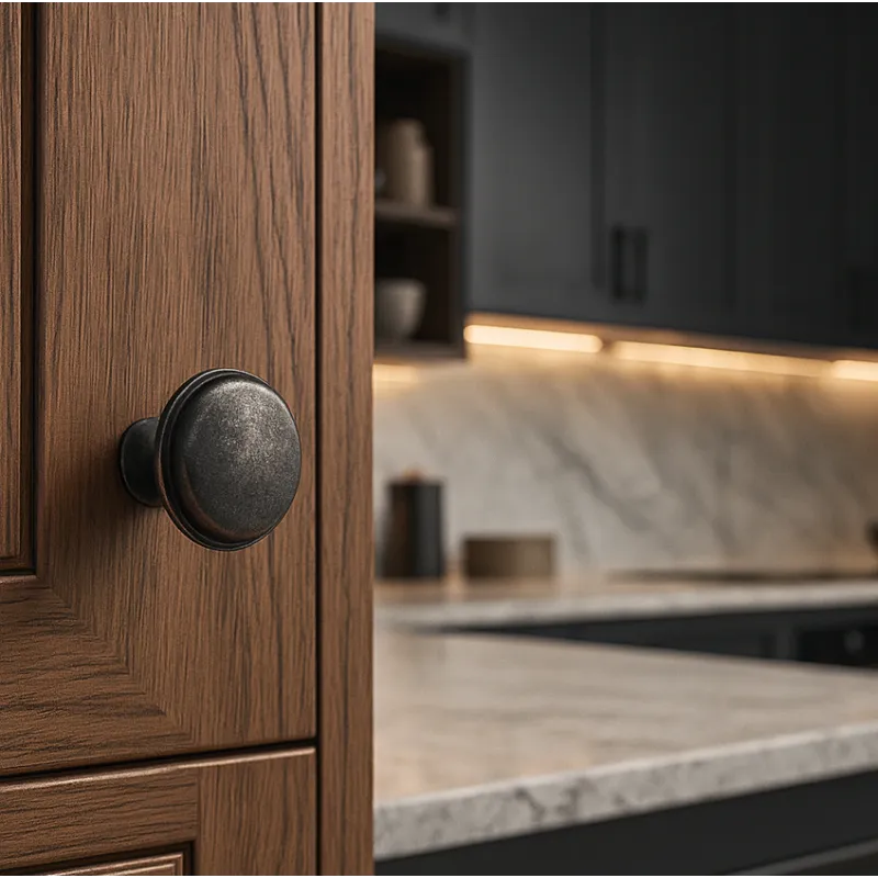 Bouton de meuble GRADO / Argent vieilli