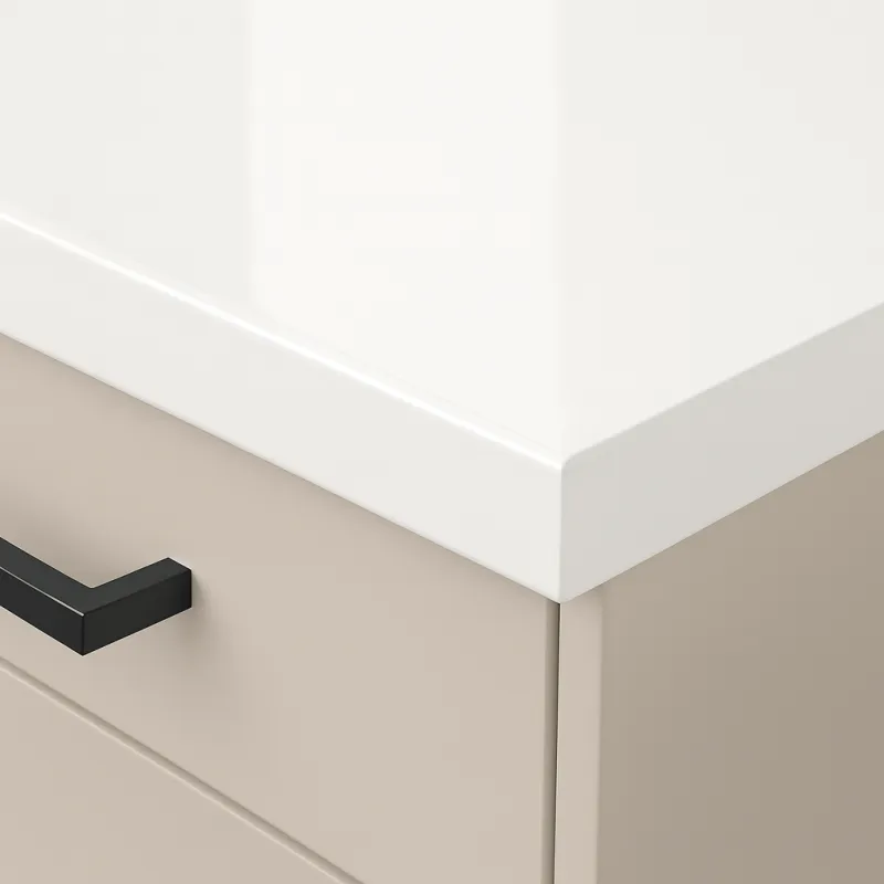 Plan de travail PFLEIDERER blanc cristal BRILLANT / U11026 HS