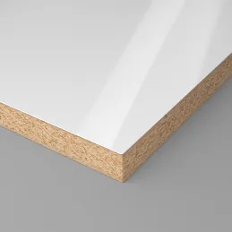 Panneau d’aggloméré PFLEIDERER Blanc éclatant BRILLANT / U11026 HG