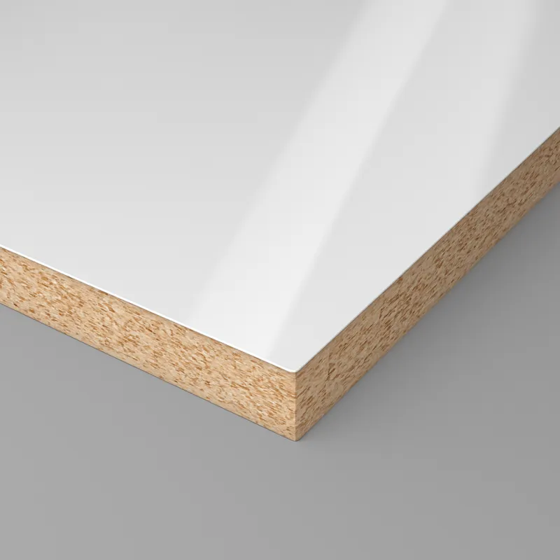 Panneau d’aggloméré PFLEIDERER Blanc éclatant BRILLANT / U11026 HG