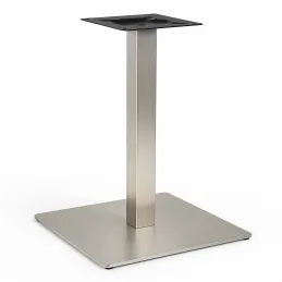 Table à manger MOX QUADRO / Acier inoxydable – Blanc brillant