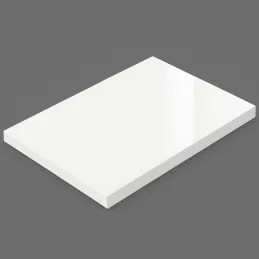 Table à manger MOX QUADRO / Noir - Blanc brillant
