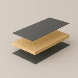 Panneau d’aggloméré PFLEIDERER Gris anthracite / U12290 SD