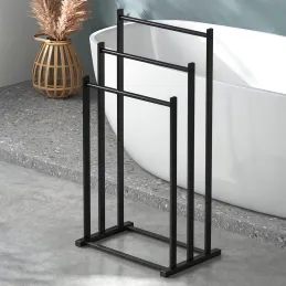 Porte-serviettes MIRA / Noir mat
