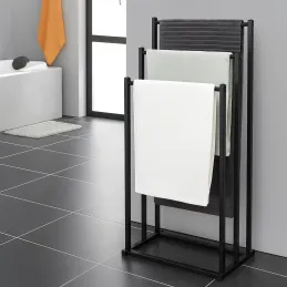 Porte-serviettes MIRA / Noir mat