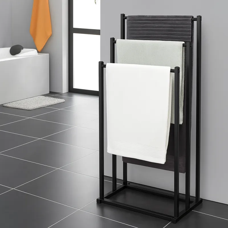 Porte-serviettes MIRA / Noir mat