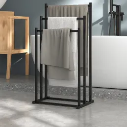 Porte-serviettes MIRA / Noir mat