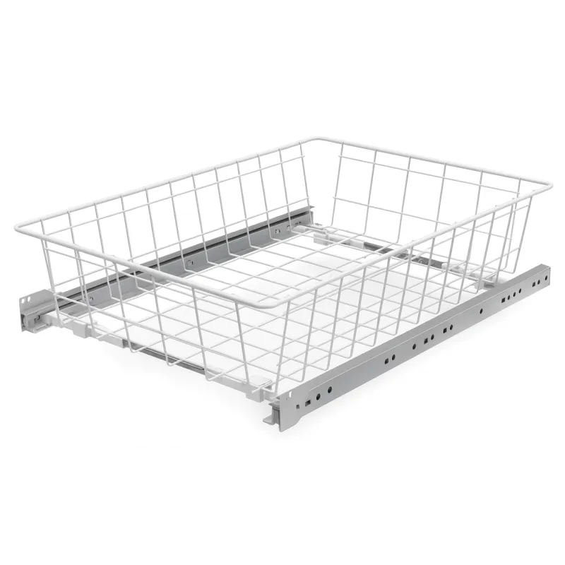 Panier coulissant CLASSICO Blanc / Coulisses standard