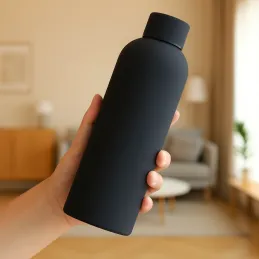 Thermos en acier inoxydable TERMO SOFT 500 ml / Noir