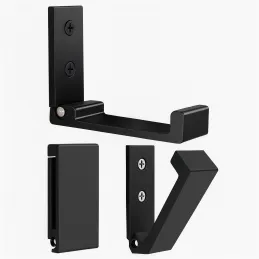 Porte-manteau rabattable MAXIMO / Noir mat