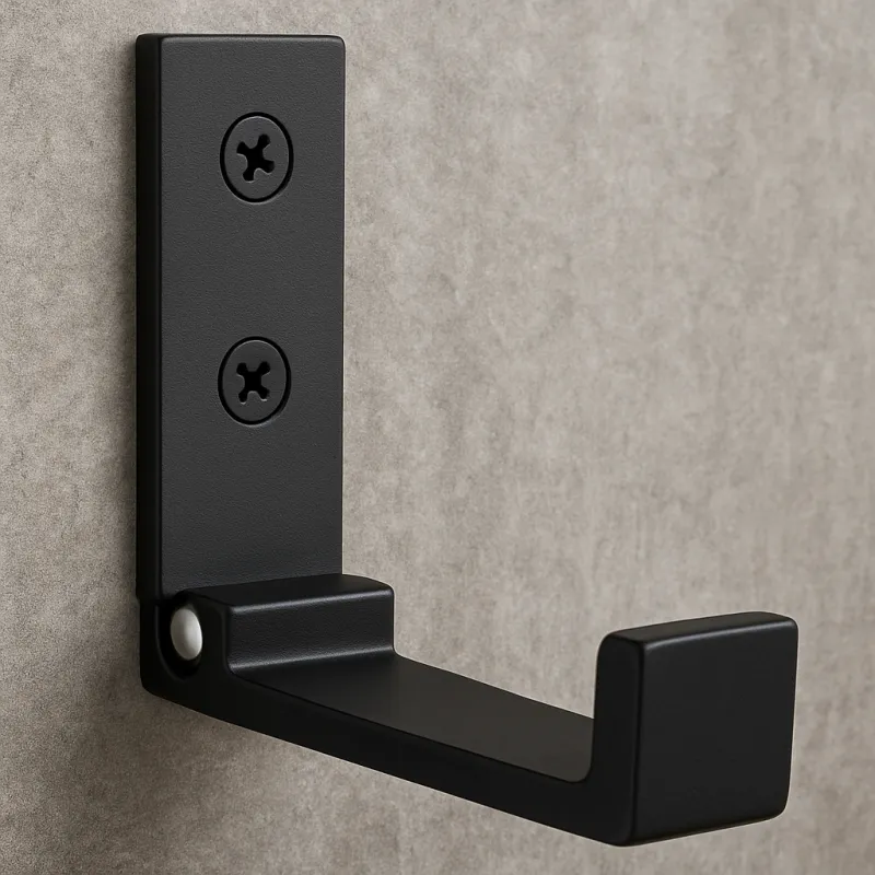 Porte-manteau rabattable MAXIMO / Noir mat