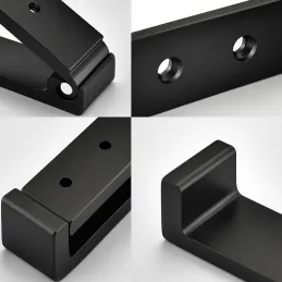 Porte-manteau rabattable MAXIMO / Noir mat