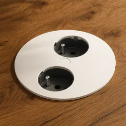 Prise électrique Twister / Blanche