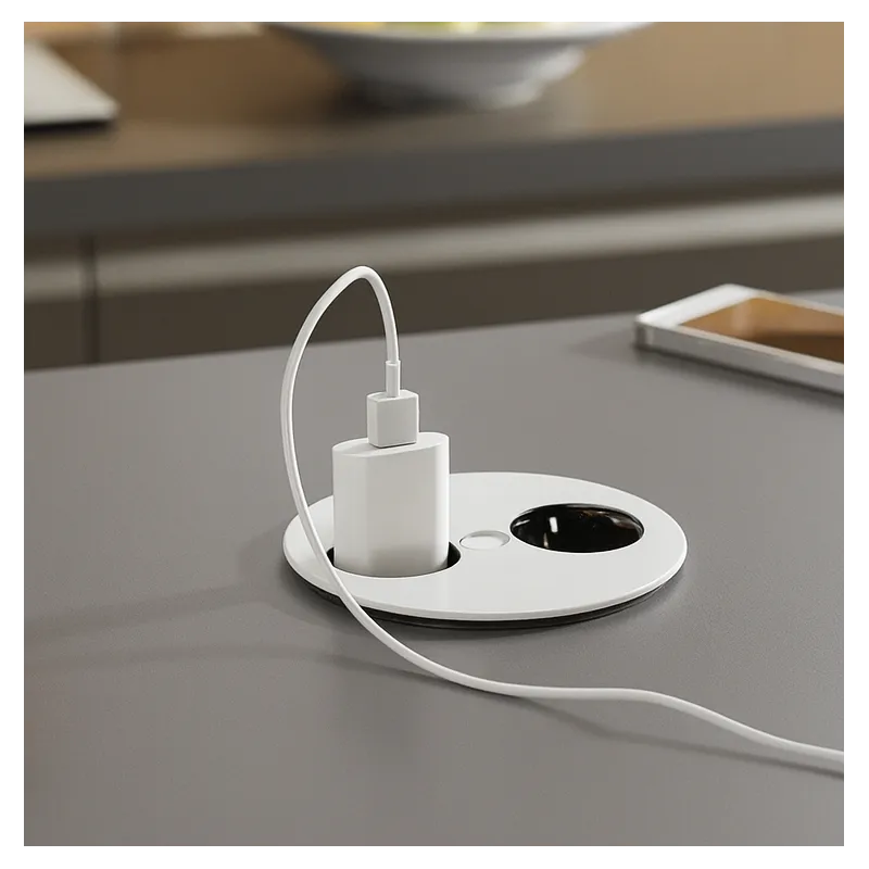 Prise électrique Twister / Blanche