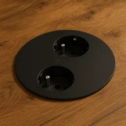 Prise électrique Twister / Noire