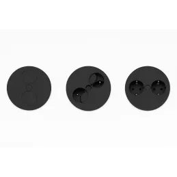 Prise électrique Twister / Noire