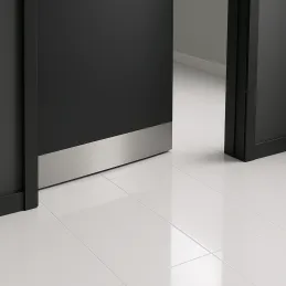 Tôle de protection autocollante / Aluminium brossé