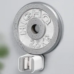 Porte-balai ou porte-serpillère autocollant LOLA / Blanc