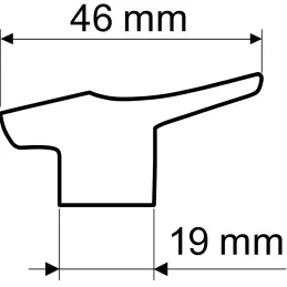 Poignée bouton CITY / Satinée