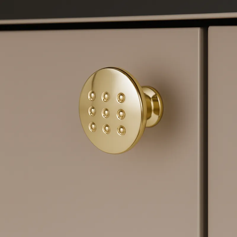 Bouton de meuble VISTA Slim / Doré brillant