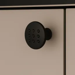 Bouton de meuble VISTA Slim / Noir mat